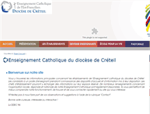 Tablet Screenshot of enseignementcatholique94.org